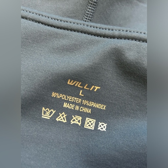 WILL IT Blue High-Waisted Athletic Leggings Size Large - Picture 5 of 5